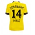 Cheap Borussia Dortmund Nico Schulz #14 Home Football Shirt Women 2022-23 Short Sleeve